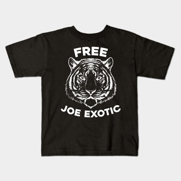 Free Joe with Tiger Exotic Animal Park Tiger Kids T-Shirt by ashiacornelia173